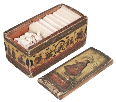 Lot 351 - Indian playing cards. Mogul Ganjifa, probably Andhra Pradesh/Dekkan, India, circa 1870