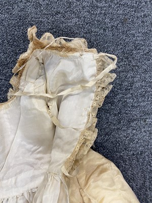 Lot 332 - Clothing. A silk christening gown, Steinmann & Co., Piccadilly, London, circa 1900