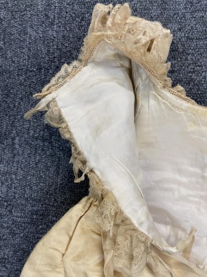 Lot 332 - Clothing. A silk christening gown, Steinmann & Co., Piccadilly, London, circa 1900