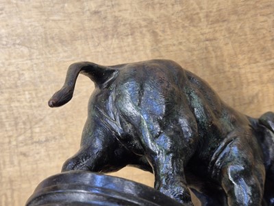 Lot 41 - Barye (Antoine-Louis, 1796-1875). Eléphant d'Asie (Asian Elephant), bronze