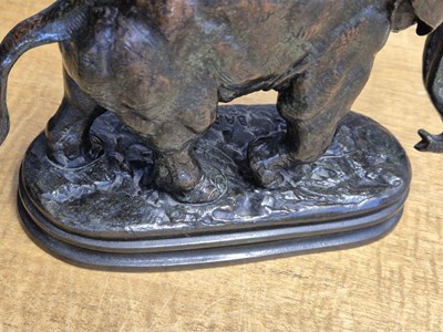 Lot 41 - Barye (Antoine-Louis, 1796-1875). Eléphant d'Asie (Asian Elephant), bronze