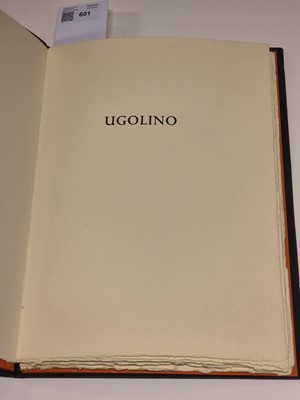 Lot 601 - Heaney (Seamus). Ugolino, signed limited edition, Dublin: Dolmen Press, 1979