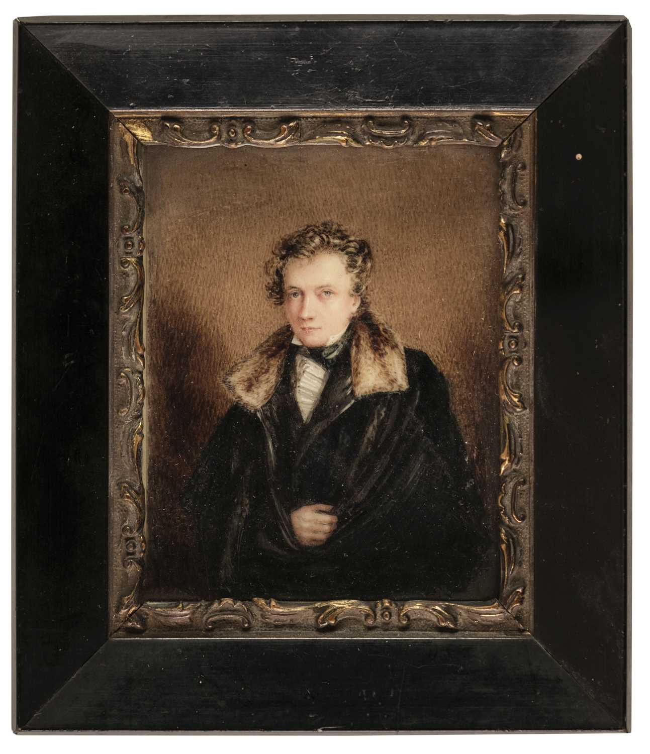 Lot 79 - English School. Portrait miniature of Dr. Billing, by G. Hamilton, 1830