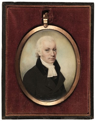 Lot 88 - English School. A pair of miniature marriage portraits, circa 1840s