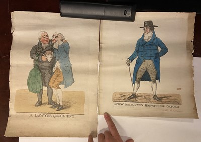 Lot 97 - Dighton (Richard). Eight caricatures, 1793-1812