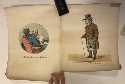Lot 97 - Dighton (Richard). Eight caricatures, 1793-1812