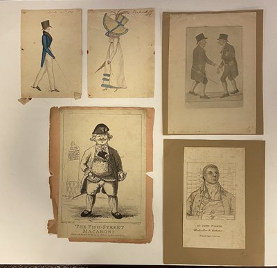 Lot 97 - Dighton (Richard). Eight caricatures, 1793-1812