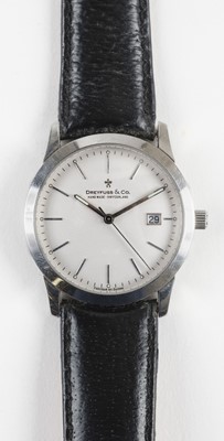 Lot 806 - Wristwatch. Dreyfuss & Co gent's stainless steel wristwatch, numbered 5040