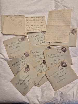 Lot 412 - Valentine. A handmade Valentine addressed to Miss Mary Guttery, February 14th, 1811, & others