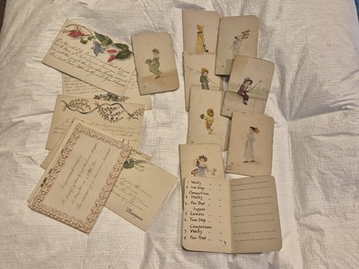 Lot 412 - Valentine. A handmade Valentine addressed to Miss Mary Guttery, February 14th, 1811, & others