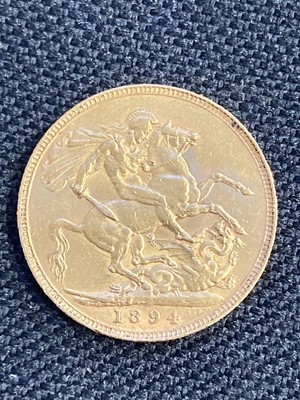 Lot 822 - Sovereign. A Victorian Gold Sovereign, 1894