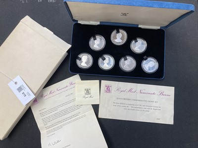 Lot 819 - Proof Coins. Her Majesty Queen Elizabeth the Queen Mother 1980, silver commemorative crowns
