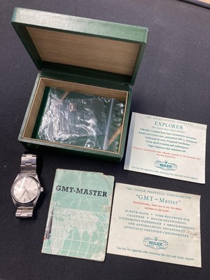 Lot 805 - Rolex. A Rolex Oyster Perpetual stainless steel unisex wristwatch