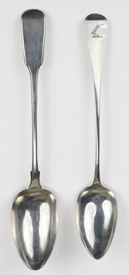 Lot 786 - Spoons. A George III silver basting spoon, by Richard Ferris, Exeter, 1810