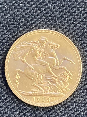 Lot 830 - Sovereign. George V Gold Sovereign, 1913, George and Dragon reverse