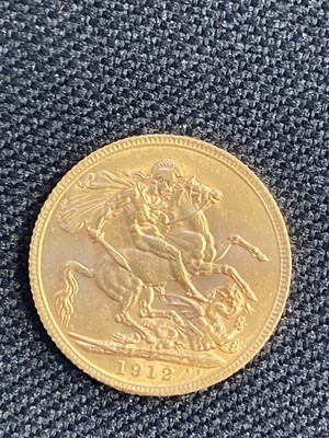 Lot 826 - Sovereign. George V Gold Sovereign, 1912, George and Dragon reverse
