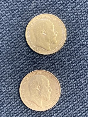 Lot 816 - Half Sovereigns. Edward VII Gold Half Sovereigns (2), 1902, 1906