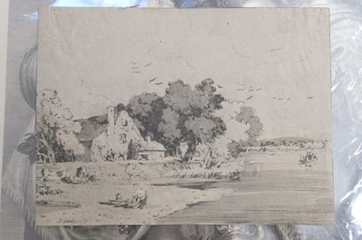 Lot 41 - Spanish School. Plato's Symposium, after Pietro Testa, pen & ink, late 17th/early 18th c.