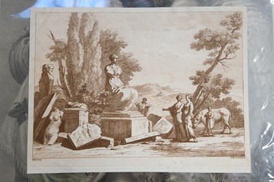 Lot 41 - Spanish School. Plato's Symposium, after Pietro Testa, pen & ink, late 17th/early 18th c.