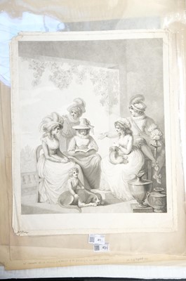 Lot 41 - Spanish School. Plato's Symposium, after Pietro Testa, pen & ink, late 17th/early 18th c.