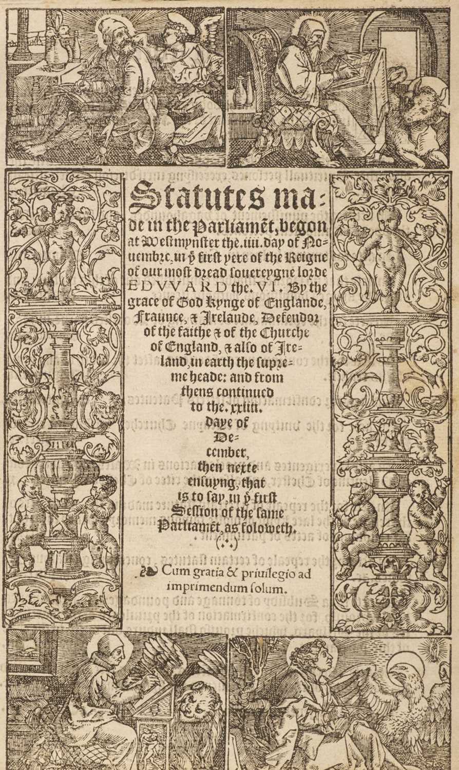 Lot 265 - Eleven statutes from the reigns of Edward VI and Elizabeth I, 1548-1597