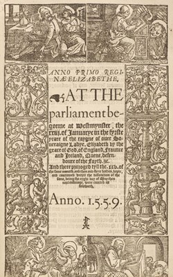 Lot 265 - Eleven statutes from the reigns of Edward VI and Elizabeth I, 1548-1597