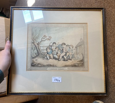 Lot 236 - Rowlandson (Thomas). A Set of Eight Caricatures Based on Education, circa 1805