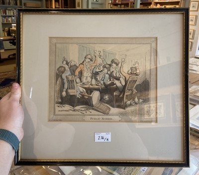 Lot 236 - Rowlandson (Thomas). A Set of Eight Caricatures Based on Education, circa 1805