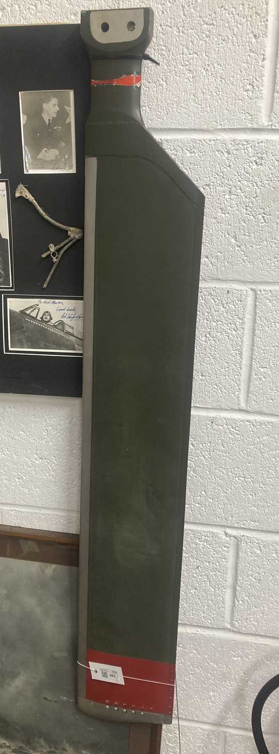 Lot 443 - Propeller. A Wessex composite helicopter propeller blade
