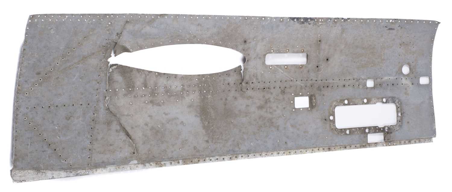 Lot 485 - Supermarine Spitfire. A WWII airframe skin from a Spitfire