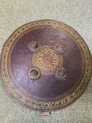 Lot 188 - Indo Persian. An Indian leather shield (dhal), 19th century