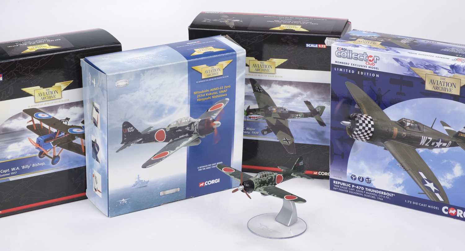 Lot 405 - Corgi Aircraft Models. A collection of Aviation Archive models