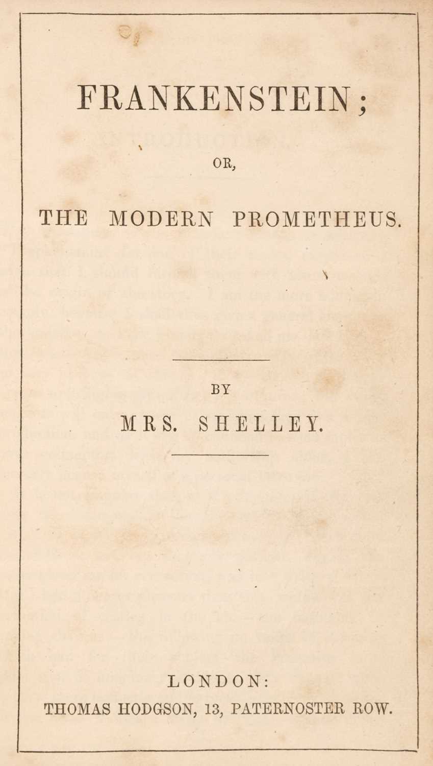 Lot 667 - Shelley (Mary). Frankenstein, Parlour Library edition, 1856