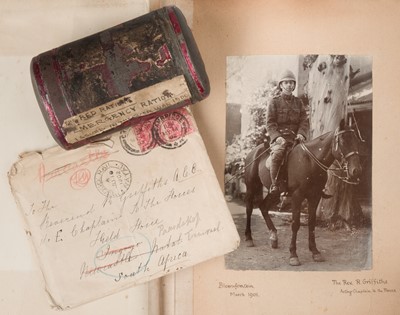 Lot 76 - Boer War. A Second Boer War photograph album compiled by Reverend R Griffiths