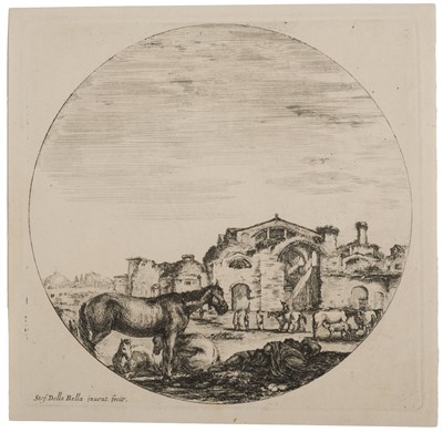 Lot 37 - Della Bella (Stefano, 1610-1664). Veue d'Amsterdam & Tour de Calais, 1654