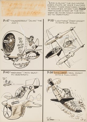 Lot 290 - Stevens (Bob). "There I was", original pen and ink storyboard
