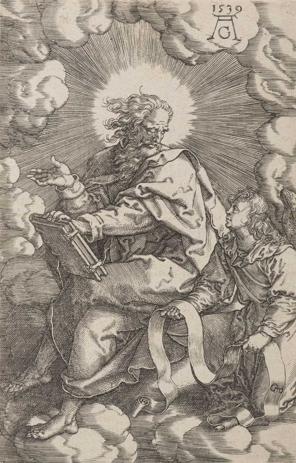 Lot 19 - Aldegrever (Heinrich, 1502 - circa 1561). Saint Matthew, from The Four Evangelists