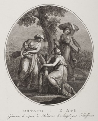 Lot 48 - Suntach (Antonio, 1744-1828). The Four Seasons, after Angelica Kauffman