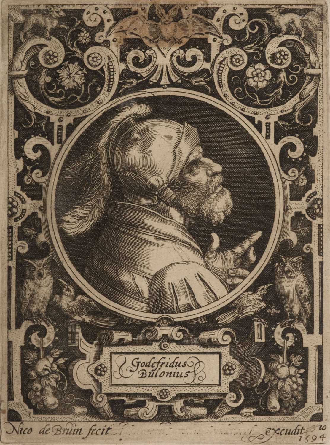 Lot 25 - Bruyn (Nicolaus de, 1571-1656). Portraits of King David, from the series Kings and Heroes, 1594
