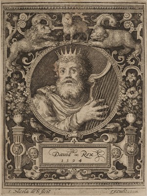 Lot 25 - Bruyn (Nicolaus de, 1571-1656). Portraits of King David, from the series Kings and Heroes, 1594
