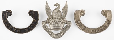 Lot 460 - North Mayo. Irish glengarry badge of the North Mayo Fusiliers Militia, circa 1874-81
