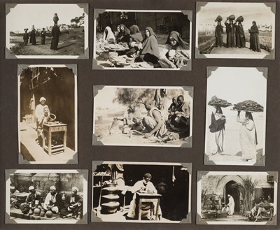 Lot 74 - Egypt. A pair of albums containing 300+ small-format photographs, c. 1930s