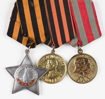 Lot 643 - Russian Medals. A fine Order of Glory Third Class group to Private Gulayev Aleksei Grigoreyevich