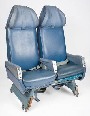 Lot 121 - Bristol Britannia. A pair of aircraft seats from RAF Britannia XM496, circa 1950s