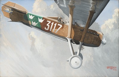 Lot 275 - Bridgman (Leonard, 1885-1980). Swedish FVM J 23, watercolour on artist's board