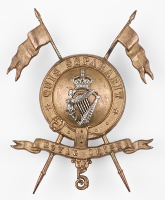 Lot 438 - Irish Lancers. An Edwardian 5th (Royal Irish) Lancers sabretache or pouch badge