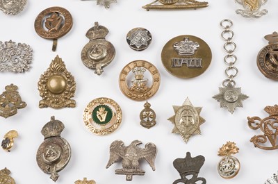 Lot 430 - Irish and Irish Canadian badges. A mixed collection of Victorian and later regimental badges