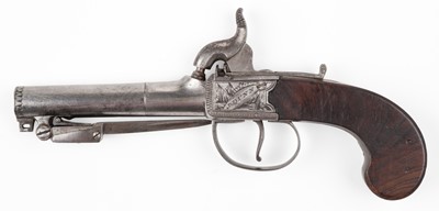 Lot 559 - Pistol. A Victorian percussion travelling pistol by Joseph Dunn, circa 1840