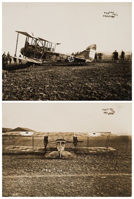 Lot 71 - WWI Aviation. A WWI German aircraft photograph album, circa 1917