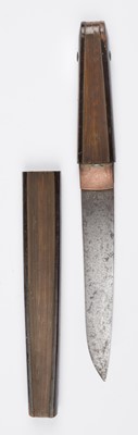 Lot 542 - Tanto. A Japanese 'fan' tanto, Meiji period (1868-1912)